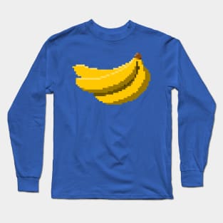 Bananas Pixel Art Long Sleeve T-Shirt